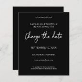 Schwarz und Weiß - Schwarz ändern Datum (Vorne/Hinten)