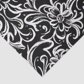 Schwarz und Weiß Seidenpapier (Ausschnitt)