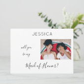 Schwarz und Weiß sein mein Foto Vorschlag H Einladung (Stehend Vorderseite)