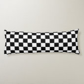Schwarz und Weiß Seitenschläferkissen (Rückseite)