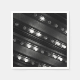 Schwarz und Weiß Serviette