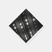 Schwarz und Weiß Serviette (Ecke)