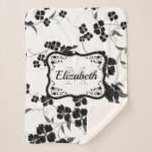 Schwarz und Weiß Sherpadecke (Vorderseite)