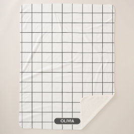 Schwarz und Weiß Sherpadecke