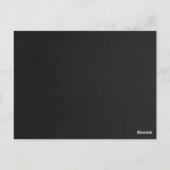 SCHWARZ UND WEISS SILKEN SIE IHRE LOGO WORKSHOP GA POSTKARTE (Rückseite)