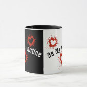 Schwarz und Weiß sind meine Valentin Tasse (Zentrum)