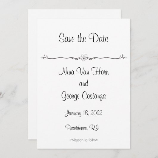 Schwarz und Weiß speichern die Ankündigungen des D (Vorne/Hinten)