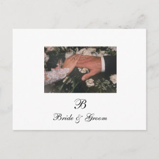 Schwarz und Weiß speichern Sie die Datumskarte Ankündigungspostkarte