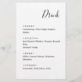 Schwarz und Weiß. Stilvolle Minimalistische Hochze (Vorderseite)