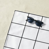 Schwarz und Weiß Strandtuch (Beispiel)