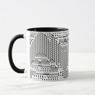Schwarz und Weiß Tasse