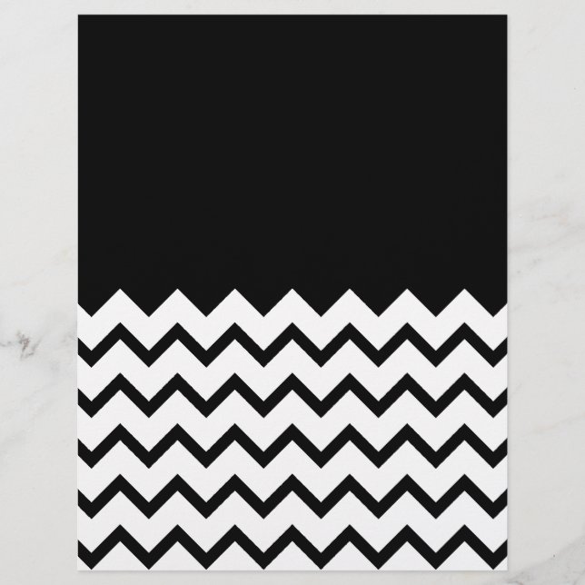Schwarz und Weiß. Teil Zig Zag, Teil Schlicht Schw (Vorderseite)