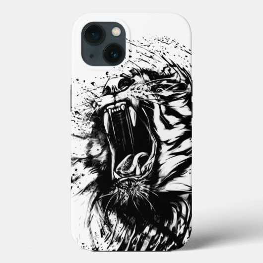 SCHWARZ UND WEISS TIGER APPHONE Case-Mate iPhone HÜLLE (Rückseite)