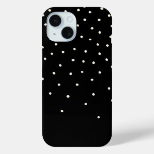 Schwarz und Weiß Tiny Polka Dot Handmade unregelmä Case-Mate iPhone Hülle