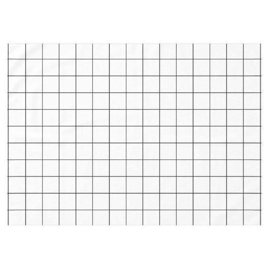 Schwarz und Weiß Tischdecke (Vorderseite (Horizontal))