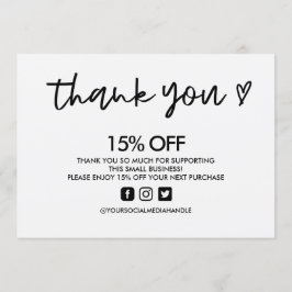 Schwarz und Weiß Vielen Dank für die Einfügung von Einladung