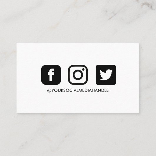 Schwarz und Weiß Vielen Dank Herz Visitenkarte (Rückseite)