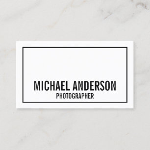 Schwarz und Weiß Visitenkarte