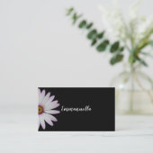 Schwarz und Weiß Visitenkarte (Stehend Vorderseite)