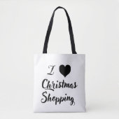 Schwarz und Weiß 🖤 Weihnachts Tasche (Vorderseite)
