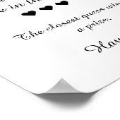 Schwarz und Weiß, wie viele Candies im Jar-Spiel s Poster (Ecke)