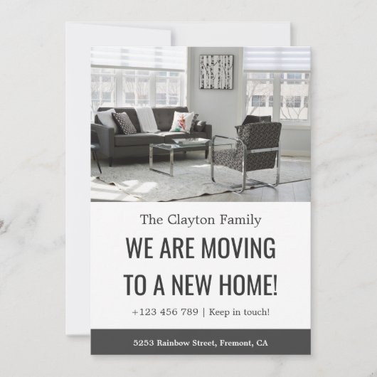 Schwarz und Weiß wir bewegen Ankündigung (Vorderseite)