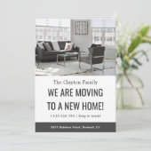 Schwarz und Weiß wir bewegen Ankündigung (Stehend Vorderseite)