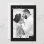 Schwarz und Weiß - wir haben Elegante Moderne Hoch Ankündigung (Vorderseite)