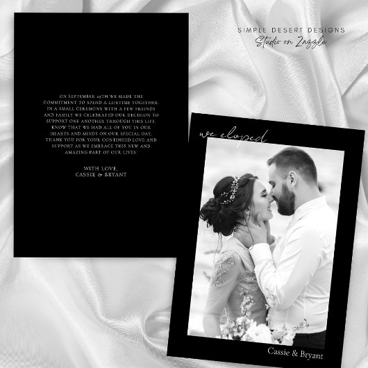 Schwarz und Weiß - wir haben Elegante Moderne Hoch Ankündigung