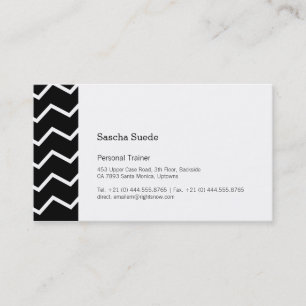Schwarz und Weiß ZIG! Visitenkarte