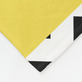 Schwarz und Weiß Zigzag, Zickzack Muster, Ihr Name Fleecedecke (Ecke)