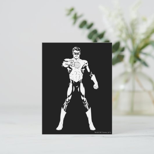 Schwarz und Weiß: Zukunft Postkarte (Stehend Vorderseite)