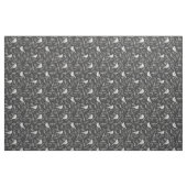 Schwarz und Winter Weiße Vögel Blumenmuster Stoff (Fat Quarter (45,7 x 55,9 cm))
