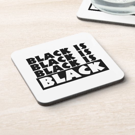Schwarz Untersetzer (Linke Seite)