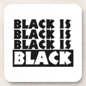 Schwarz Untersetzer (Vorderseite)