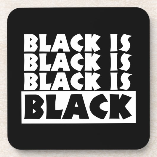 Schwarz Untersetzer (Vorderseite)