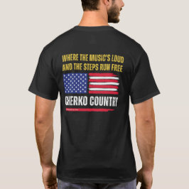 (Schwarz) US-Flagge / Musik ist laut & Schritte la T-Shirt