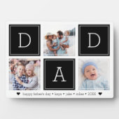 Schwarz | VATER Custom Kids Foto Collage Fotoplatte (Vorderseite)