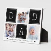 Schwarz | VATER Custom Kids Foto Collage Fotoplatte (Seite)
