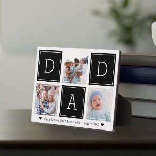 Schwarz VATER Custom Kids Foto Collage Fotoplatte