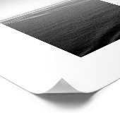 Schwarz-Velvet-Ozean Schwarz-Weiß-Fotografie Poster (Ecke)