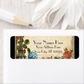 Schwarz-Vintag-Eiffelturm-Rose passt Adresse (Insitu)