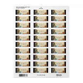 Schwarz-Vintag-Eiffelturm-Rose passt Adresse (Vorne)