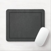 Schwarz-Vintag-Leder-Muster Mousepad (Mit Mouse)