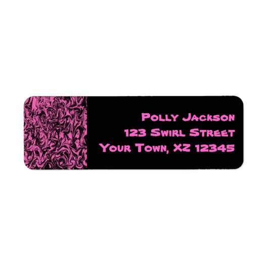 Schwarz & Violett Swirl (Vorne)