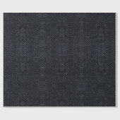 Schwarz-Viper Exotic Snakeskin Geschenkpapier (Flach)