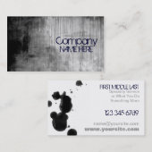 Schwarz Visitenkarte (Vorne/Hinten)