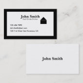 Schwarz Visitenkarte (Vorne/Hinten)