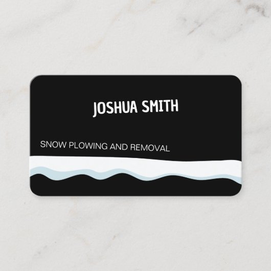 Schwarz Visitenkarte (Vorderseite)