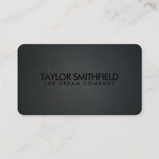 Schwarz Visitenkarte (Vorderseite)
